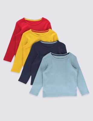 4 Pack Waffle T-Shirts &#40;3 Months - 5 Years&#41;